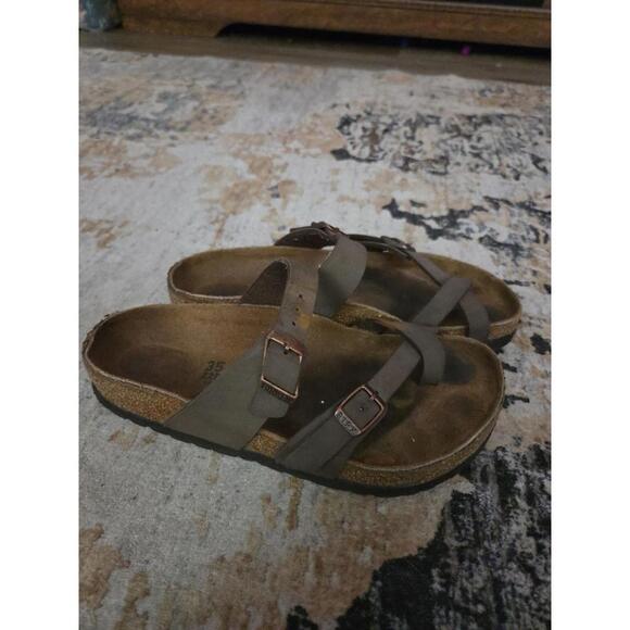 Birkenstock Shoes - Womens Birkenstock Brown Sandals Size 35 Toe Thong
